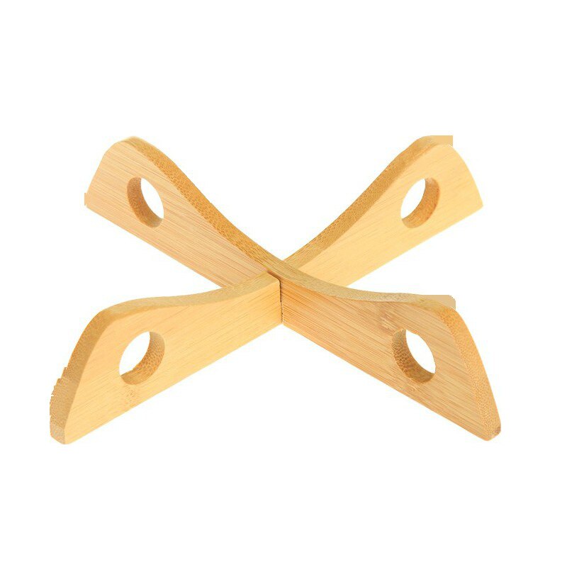 Kitchen Wood Tray Rack Detachable Table Mat Accessories Cozinha Kitchen Pot Dish Potholders Gadget Holder Steaming Tray Stand: Default Title