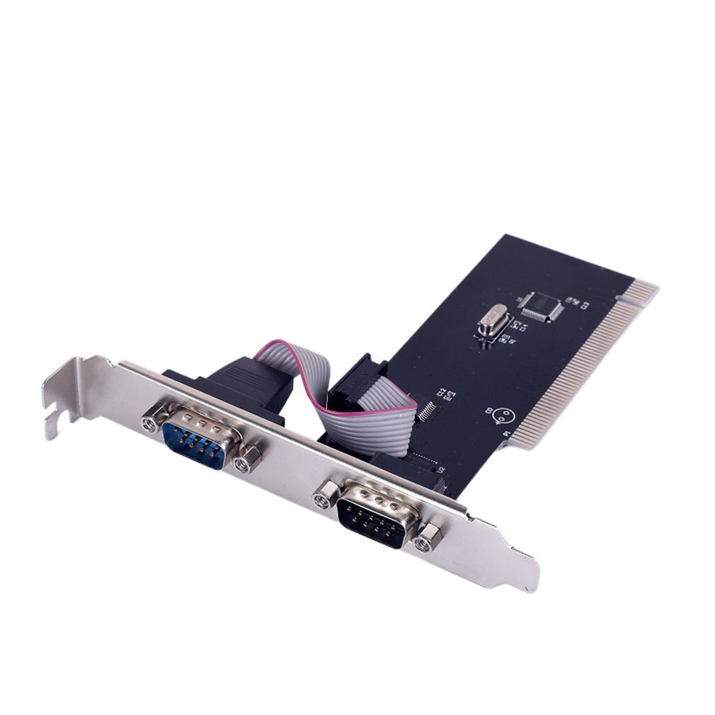 2 Port PCI Serial RS232 DB9 Adapter Card Controller Support Desktop Computer Card PCI To Com Expansion Card