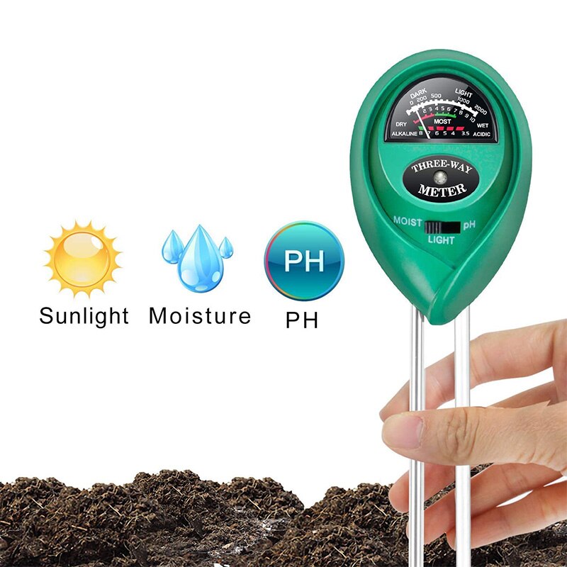 3-- in- -1 bodemtestkit voor vocht, lichte ph-bodemmeter, pakket met  of 2 plantenverzorgingsbodemtestkits voor tuin, boerderij en gazon