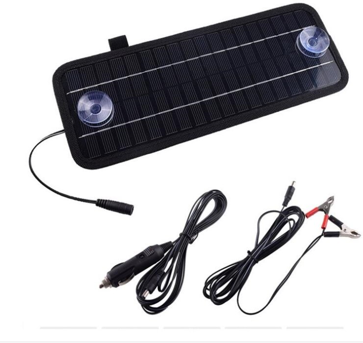 4.5W 18V Zonnepaneel Oplader Voor 12V Auto Boot Motorfiets Auto Motor Voertuig Batterij Outdoor Reizen