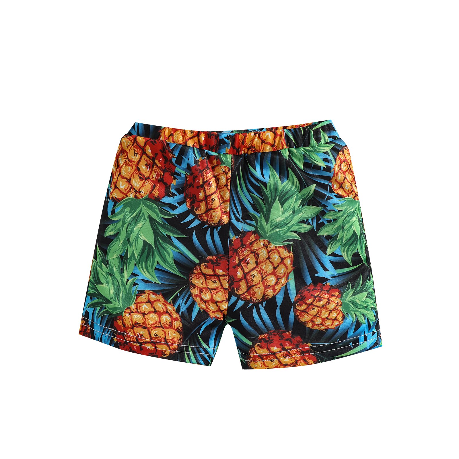 Família combinando maiô irmãs e irmãos roupa de banho crianças bebê menino menina abacaxi impresso 2 peças ou nadar shorts: Brother Shorts / 4Years