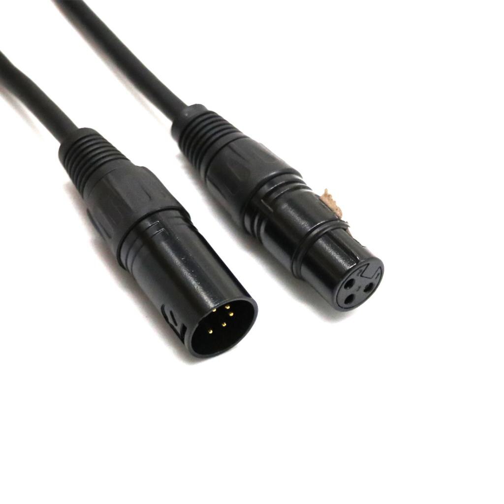 5-Pin Male Naar 3-Pin Vrouwelijke Dmx Cable Adapter Cord Voor Dj Diy