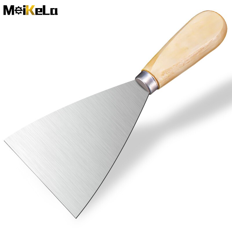 MeiKeLa Putty knife iron scraper scraper paint tool wooden handle wall decoration plaster spatula spatula