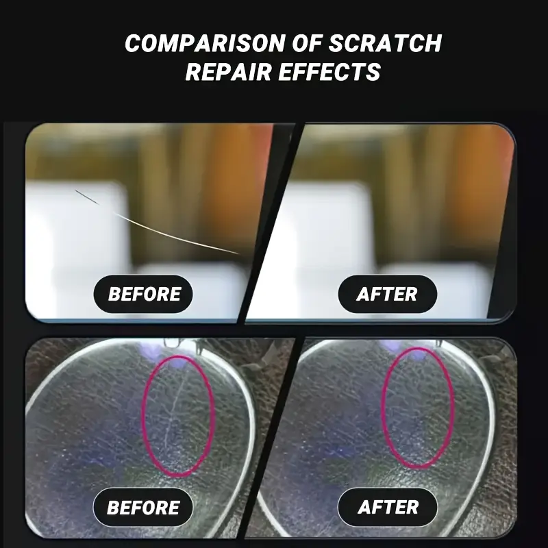 Car glass scratch repair kit paste, multifunctional glass scratch repair paste, apply and wipe to remove scratches