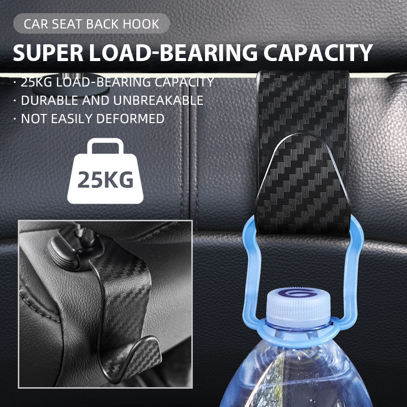 Gancho Universal para reposacabezas de asiento de coche, colgador de almacenamiento, organizador de asiento trasero de vehículo, accesorios de Interior de coche, 1/2/4 Uds.