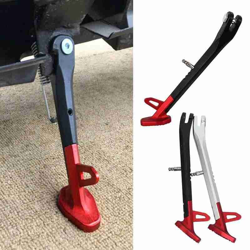 Motorfiets zijstandaard, universele motorfiets standaard motorfiets voet zijstandaard motorfiets frame horizon standaard verstelbare aluminiumlegering