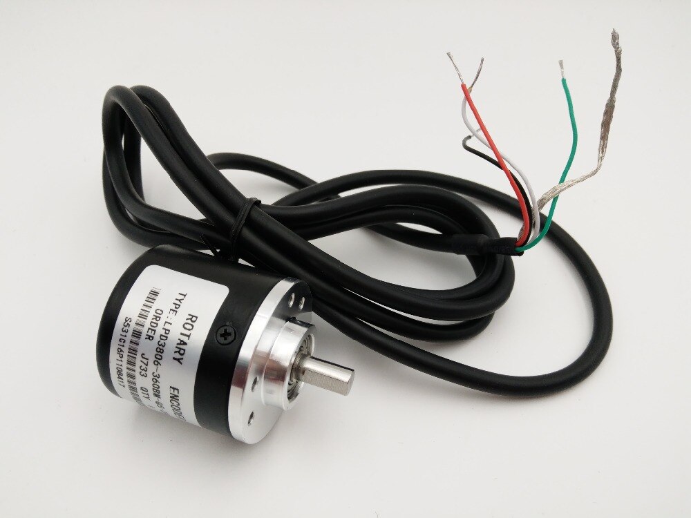 NEUE 360 P/R NPN DC5 ~ 24V AB 2ph Welle 6mm 1500rpm Inkrementelle Photoelektrischen Dreh Encoder + 1,5 M Kabel
