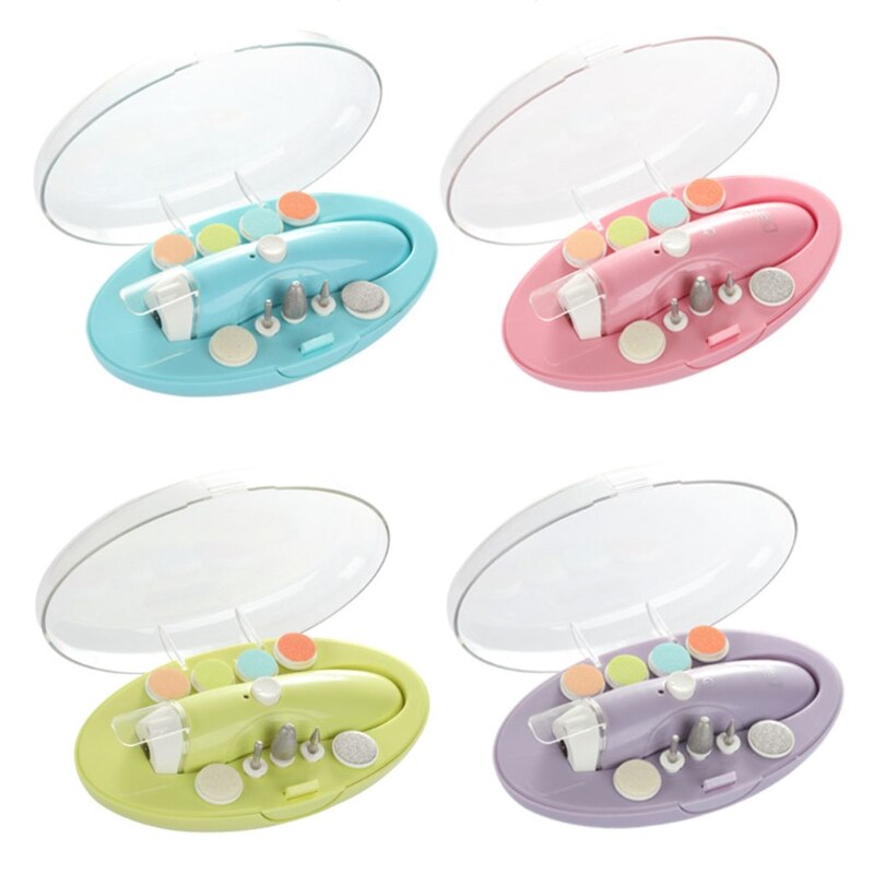 Lima per unghie elettrica per bambini9 in 1 Kit per Manicure per tagliaunghie sicuro per neonati 87HD