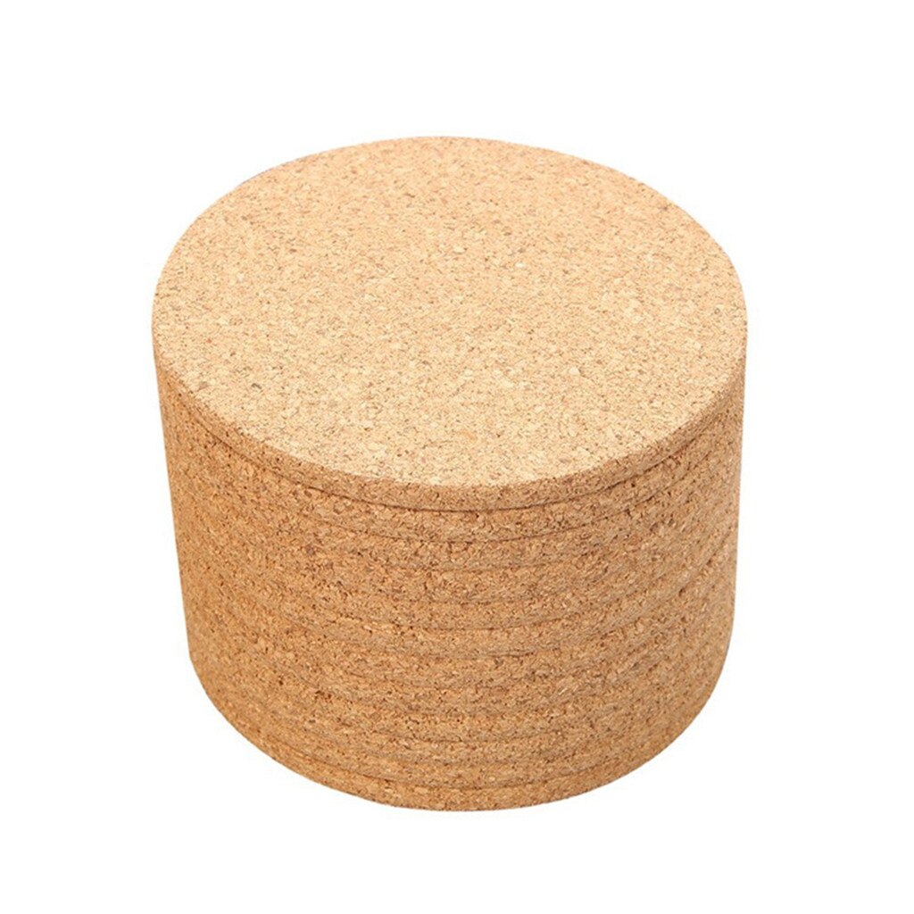 10pcs Handy Round Shape Plain Natural Cork Coaster... – Vicedeal