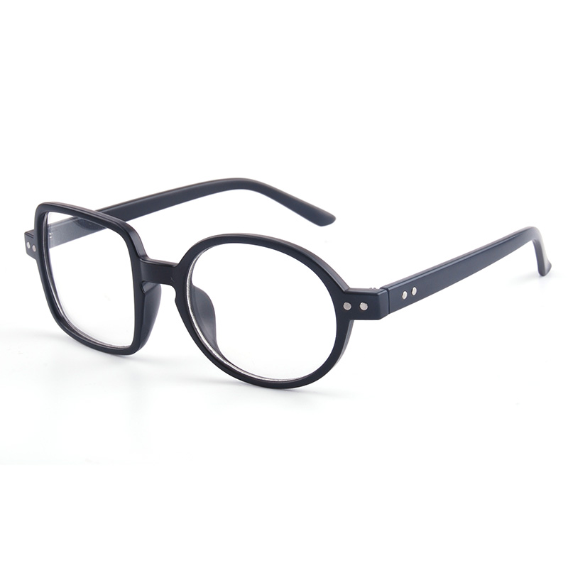 CUBOJUE Transparent Glasses Women Men Ultra-light Non-prescription Eyeglasses Frame One Round One Square Clear Lens: matter black