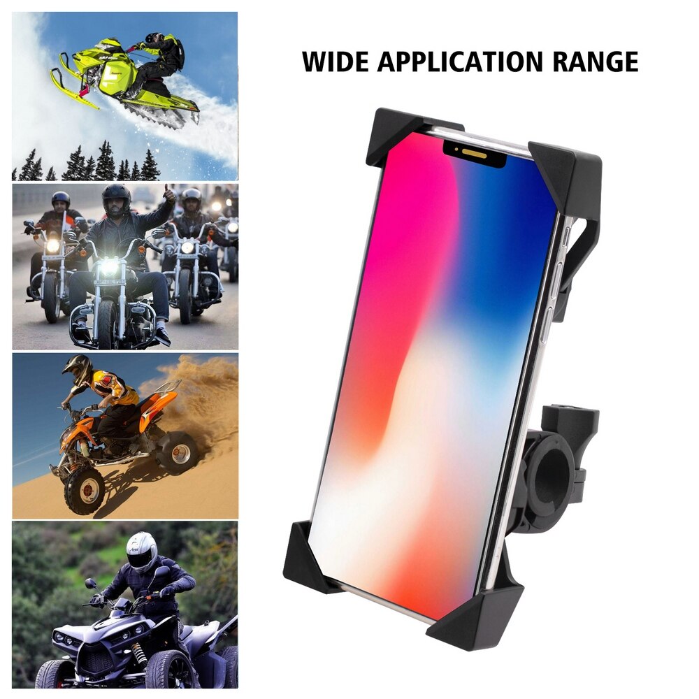 One-click second lock motorcycle car mobile phone USB charging stand and suitable for a variety of motorcycle models.