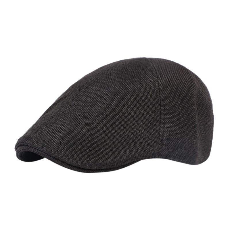 Chapeau de béret en toile de jute de Style britannique pour hommes