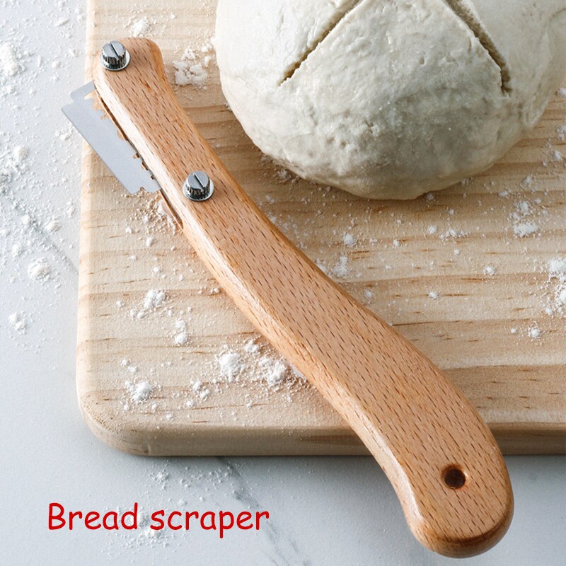Bread Baking Tool Set Bread Scraper Dough Whisk Dough Scraper for Bread Cake Pizza MSU88