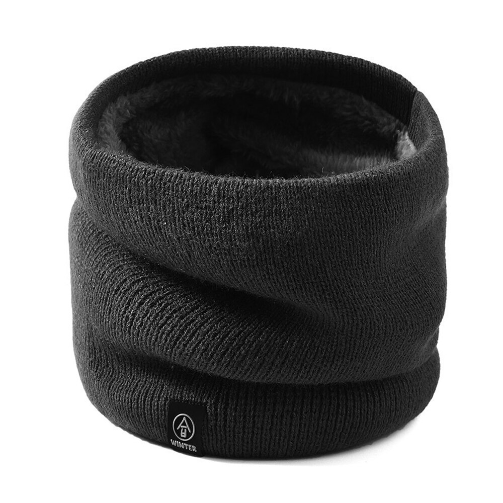 Écharpe en fausse fourrure tricotée unisexe, foulard épais, doux, à boucle circulaire, pour femme et homme, randonnée, cyclisme, escalade, cache-cou, hiver: B5