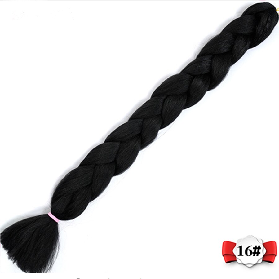 82 zoll Hüfte-hüpfen schnur mit Reggae perücke schwarz Afrikanische farbe flechten einfarbig hohe temperatur haar Headwear Synthetische Flechten Haar: P2/613