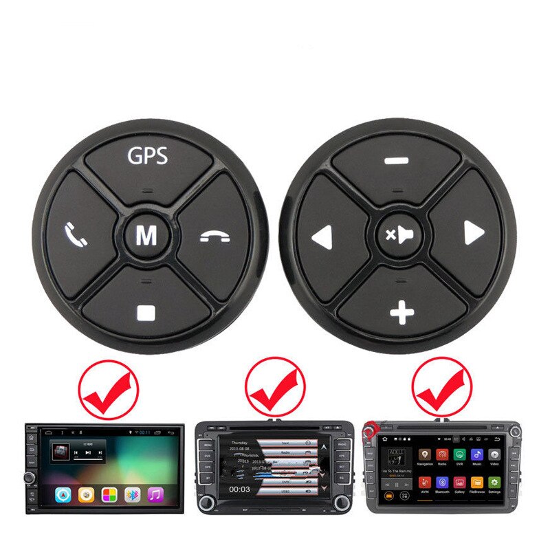 Universele Auto Stuurwiel Controller 10Key Muziek Draadloze Dvd Gps Navigatie Stuurwiel Radio Afstandsbediening Knoppen