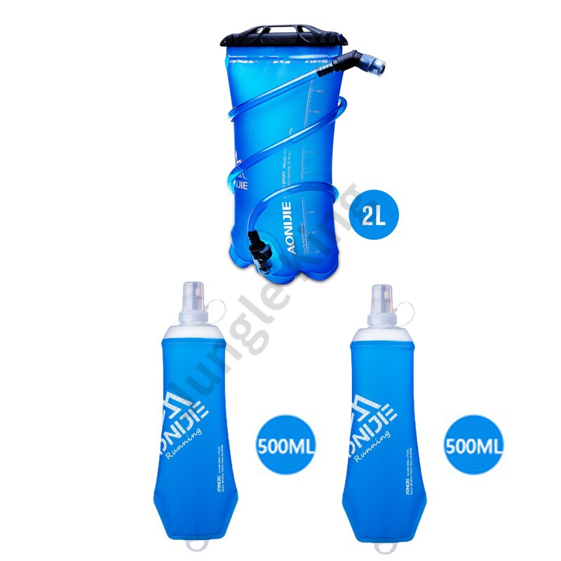 AONIJIE-mochila ligera C933 SD28 para correr, chaleco de hidratación para senderismo, carreras, Maratón, botellas opcionales, 5L: Accessories set 2