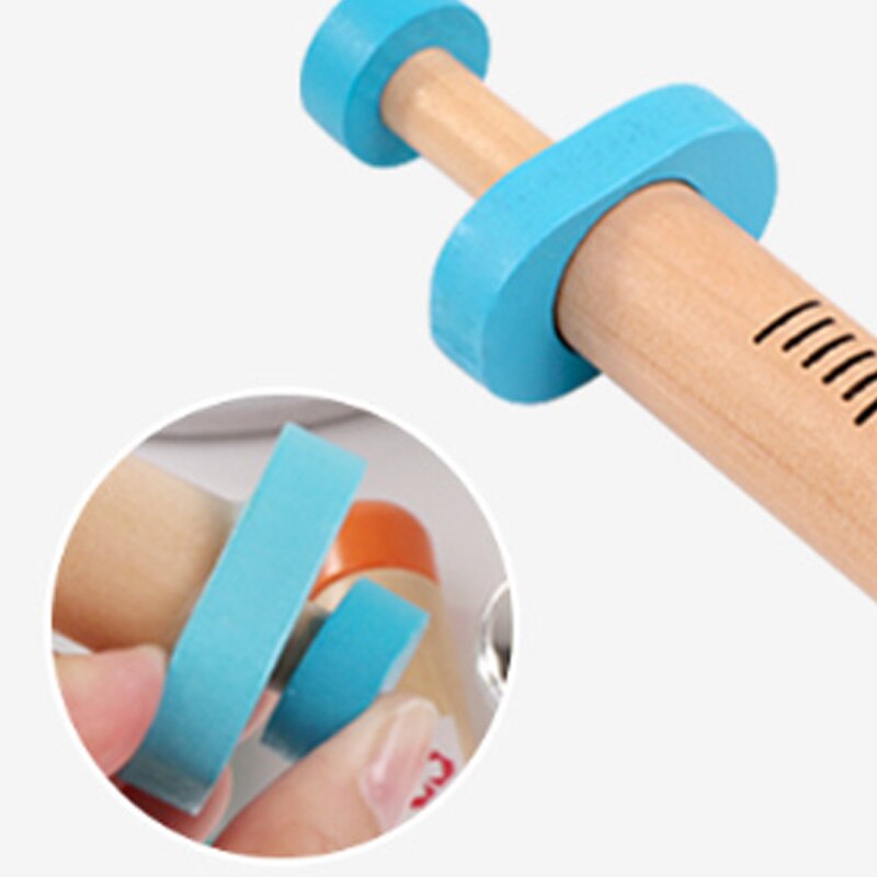 Kinderen Pretend Speelgoed Set Duurzaam Verpleegkundige Injectie Tool Houten Simulatie Geneeskunde Box Stevige Case