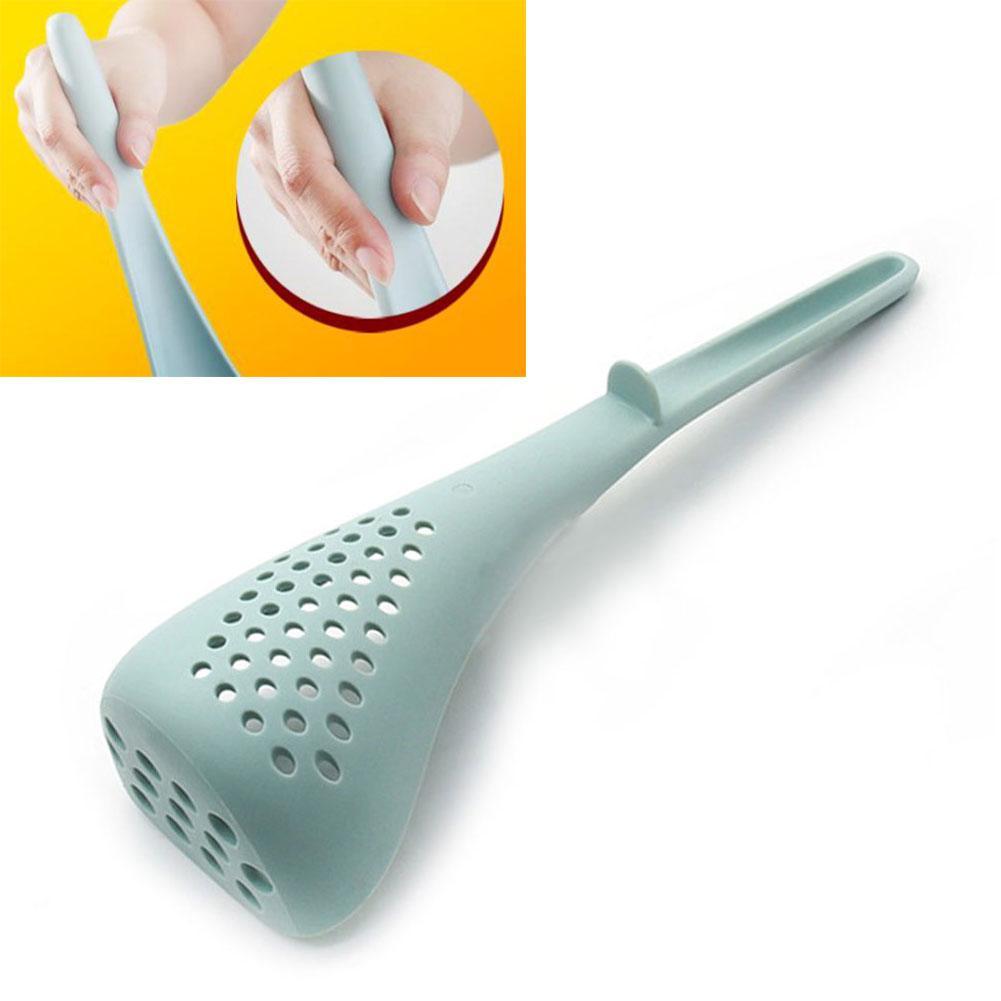 Multi-use Slotted Spoon Nylon Potato Masher Potato Press for Smooth Mashed Potatoes Potato Masher Ricer