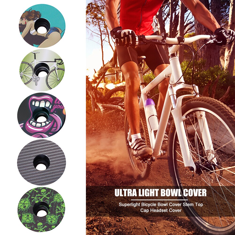 Cykel headset frempind top cover udendørs pleje personlig cykel ultra let bjerg vej forsyning til 28.6mm gaffel rør