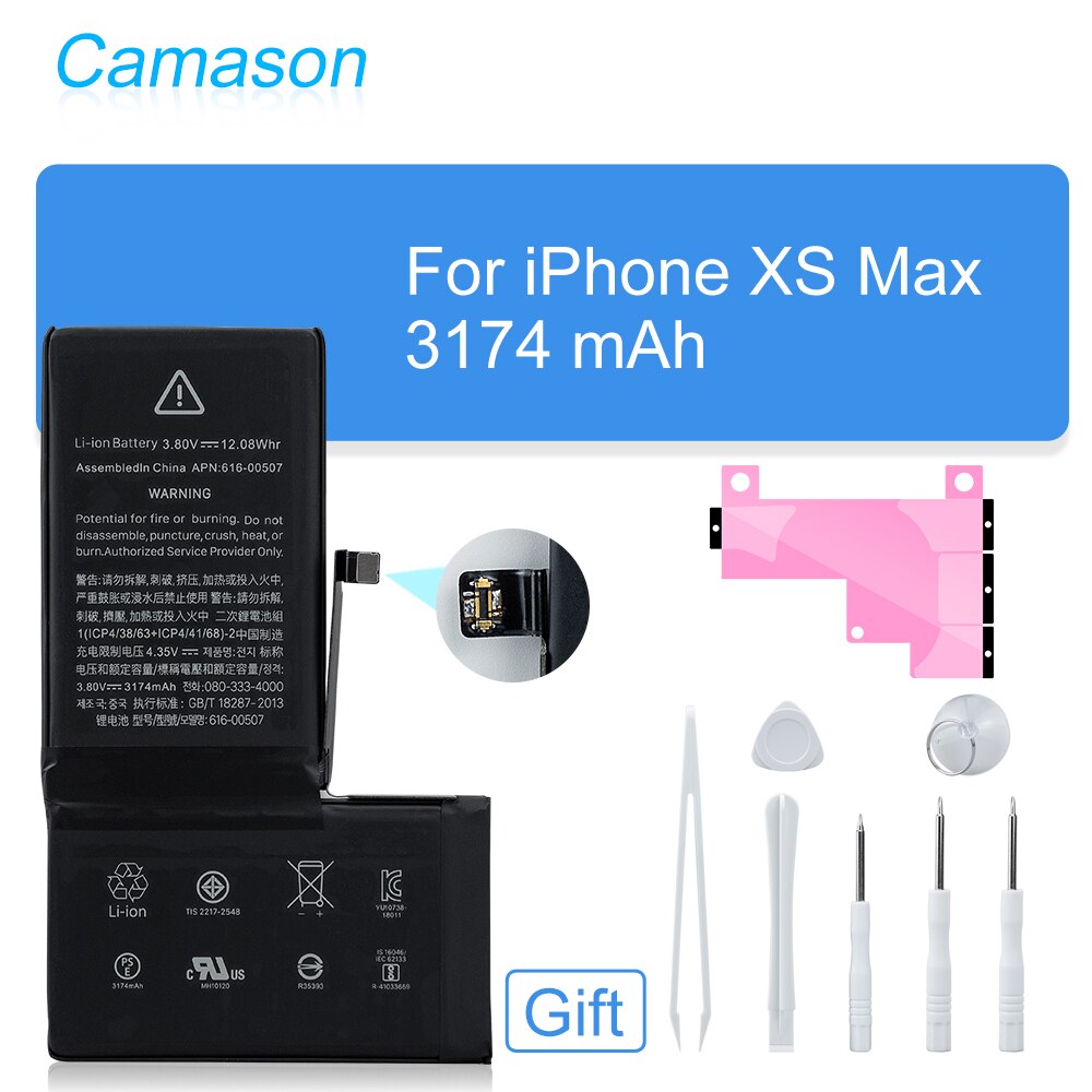 Camason Lithium Battery For iPhone 5 SE 6 6s 5s 7 8 Plus X XR XS Max 11 12 Pro High Capacity Replacement Batteries for iphone6: For iPhone XS Max