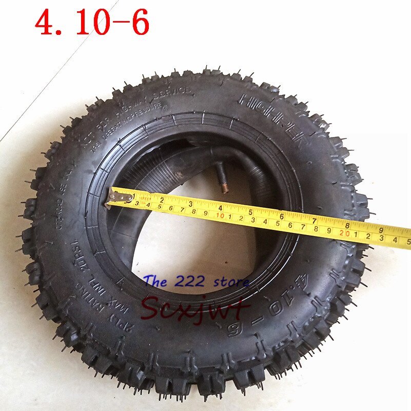 Neumáticos para quitanieves de 4,10-6 pulgadas, neumáticos de playa de 4,10-6 pulgadas, neumáticos para ruedas ATV Quad Go Kart butterfly flower con tubo interno