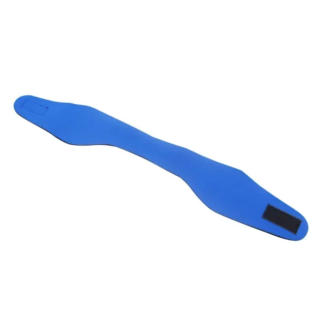 Einstellbare Frauen Männer Erwachsene freundlicher Schwimmen Baden Yoga Wasserdichte Ohr Haarband Stirnband Schutz Wasser Sport Neopren Stirnband: Blau / XXS