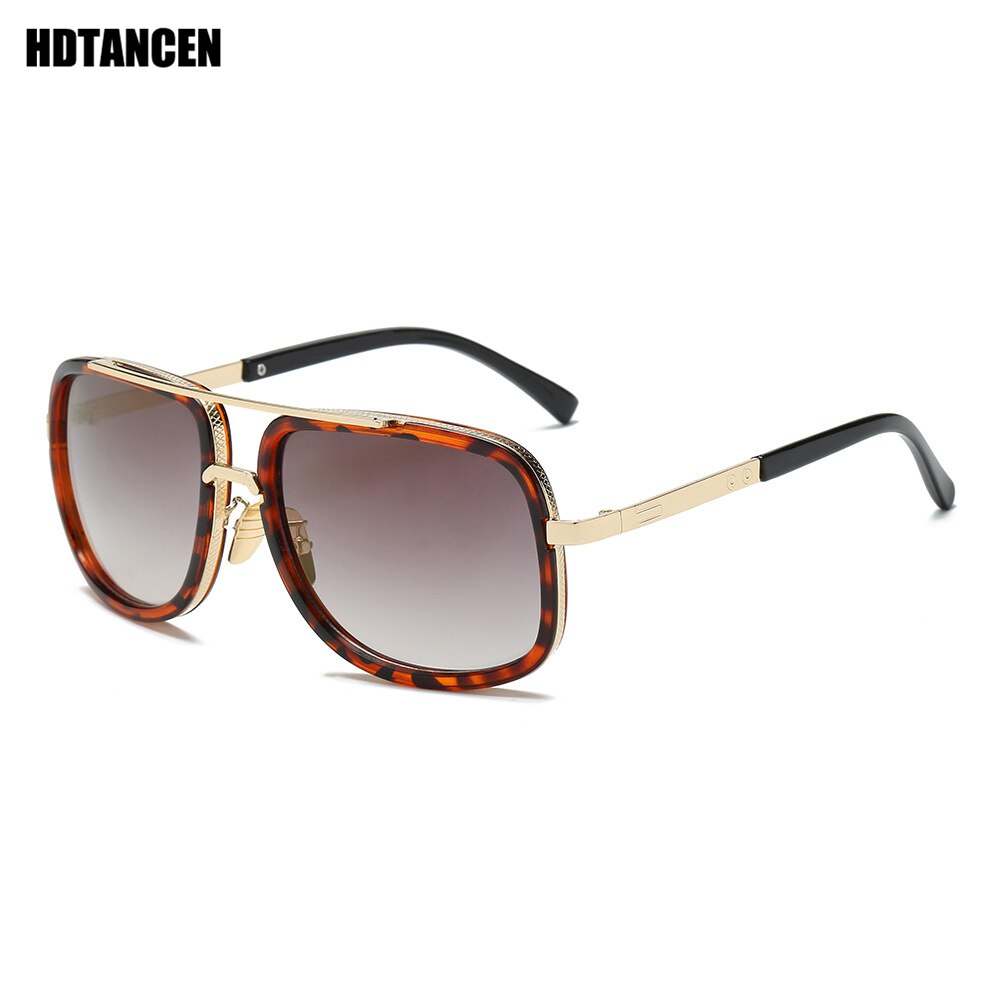 HDTANCEN Big Frame Sunglasses Men Square Glasses for Women Retro Sun Glasses Vintage