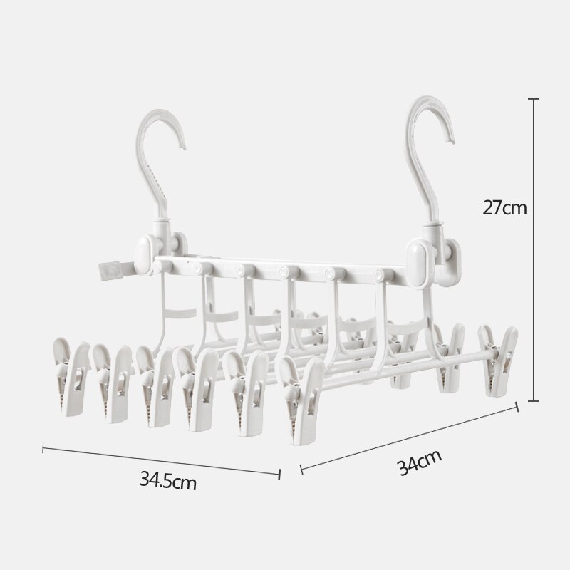 1 Pc Multipurpose Clothes Hanger Multi-layer Folding Hangers Clothing Save Space Storage Rack Wardrobe Organization
