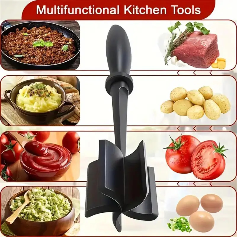 Meat Chopper, Meat Shredder, Heat Resistant Suitable For Hamburger Meat Ground Beef Smasher Kitchen Tools