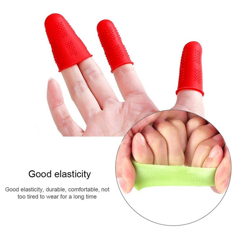 Silicone Finger Protectors,20 Pcs Finger Protector Glue Tool Finger Caps Silicone Finger Guards,Non-Stick Finger Cover for S