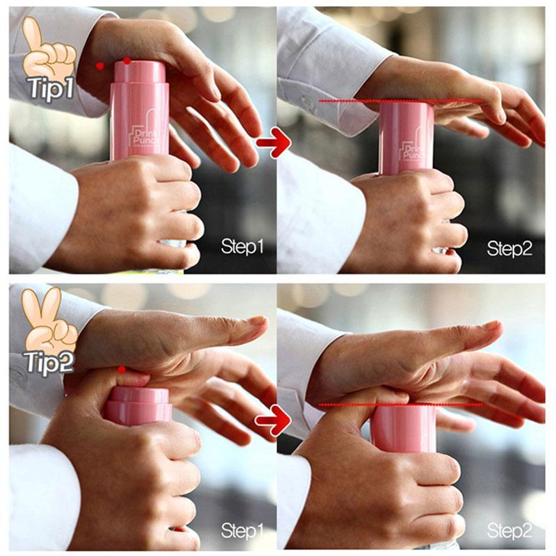 Drinks Puncher Bottle Opener Bottle Cap Punch Multi-use Beverage Bottle Drill Hole Tool Plastic Cover Punch 4 Colors