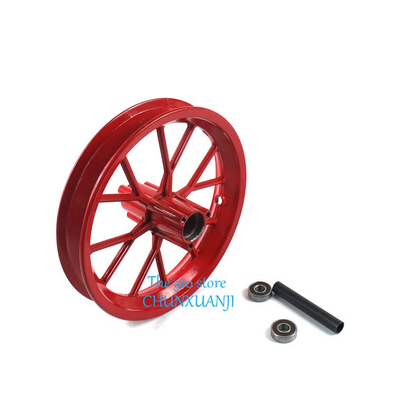 Paire avant arrière 121/2x2.75 pneu roue jante remplacement pour 49cc Mini Moto Pocket Dirt Bike, rouge