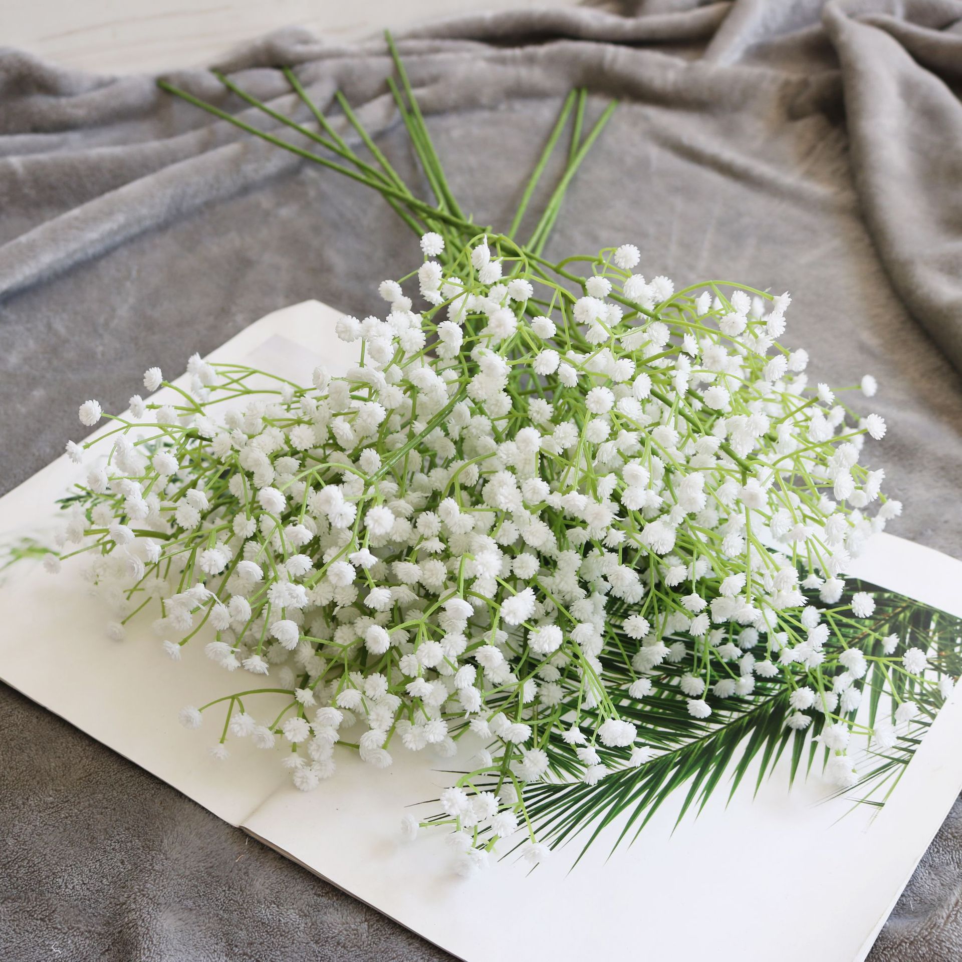 1 stk/simuleringsblomst gypsophila liten enkeltblomst hjemmedekorasjon simuleringsbukett brudebukett gypsophila