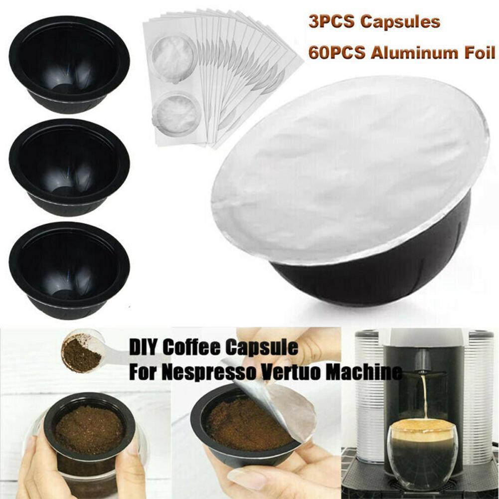 Tappo riutilizzabile per capsule Nespresso Vertuo e VertuoLine coperchio coperchio in Silicone ricaricabile per alimenti compatibile con baccelli originali
