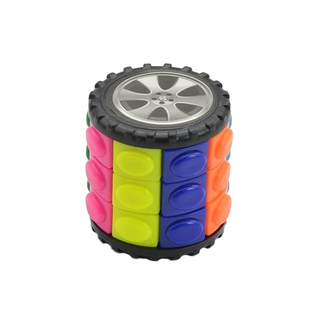 Zylinder Würfel Bunte Dekompression Würfel freundlicher Puzzle Spielzeug für freundlicher Erwachsene