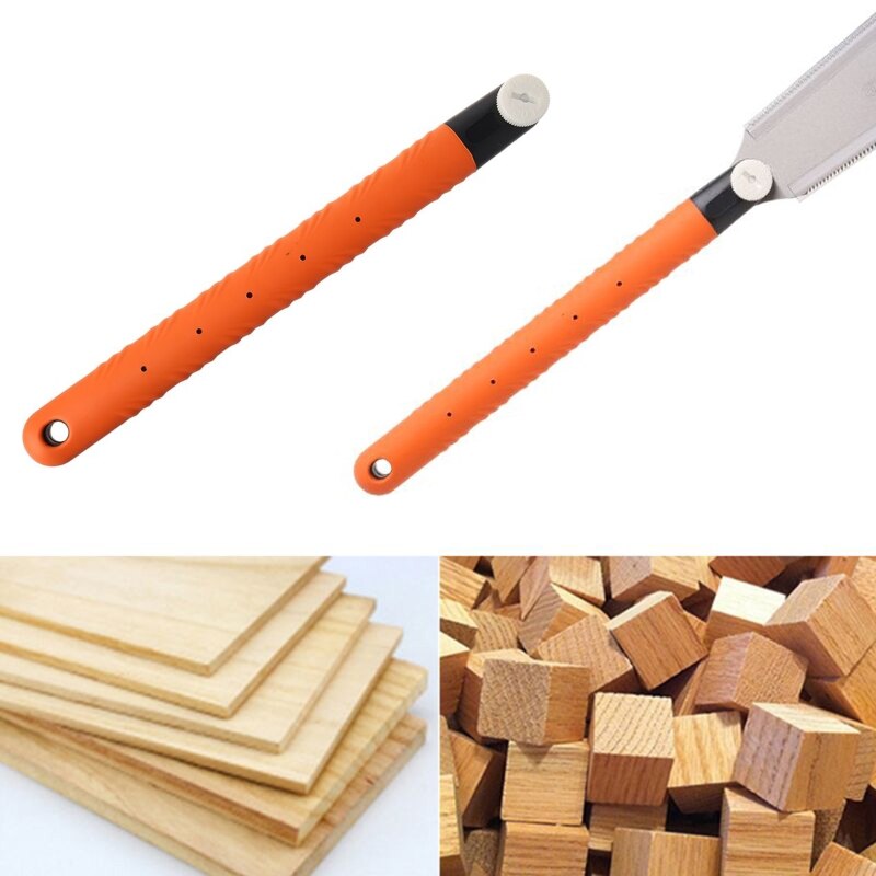 Replacement Saw Handle For Wood Working Double Sides Stainless Steel Hand Saw Slim Tenon Fine PVC Handle