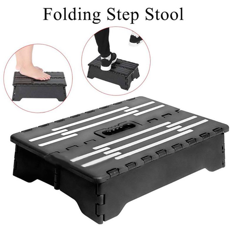 Premium Portable Mobility Step 15" x 8.7" x 5" Portable Folding Step Stool for Toddlers Seniors