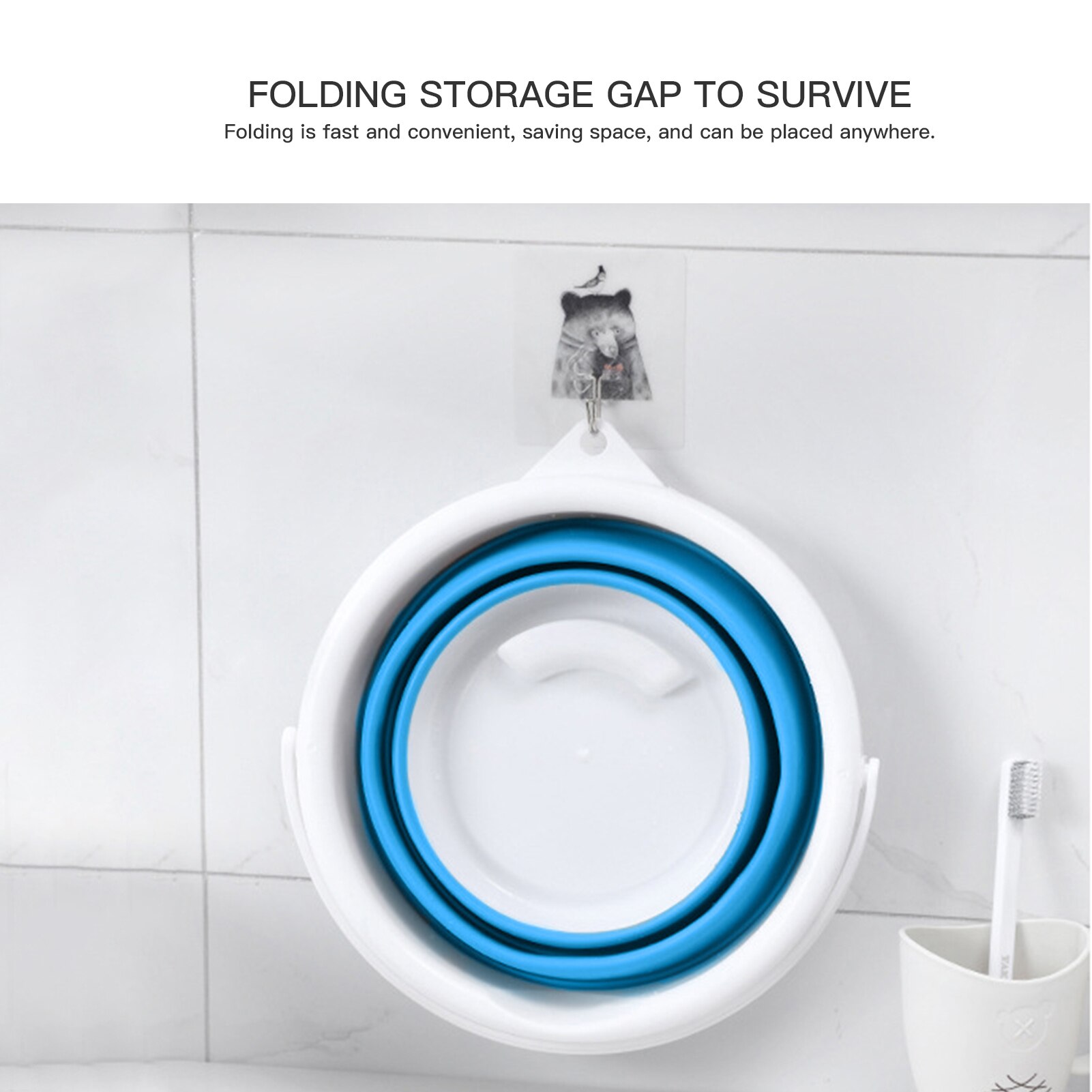 Seau pliant en plastique de 1,5 l – 10l, seau pliant pour la pêche, lavage de voiture, seau de pêche en plein air, Camping, salle de bain, outil de cuisine