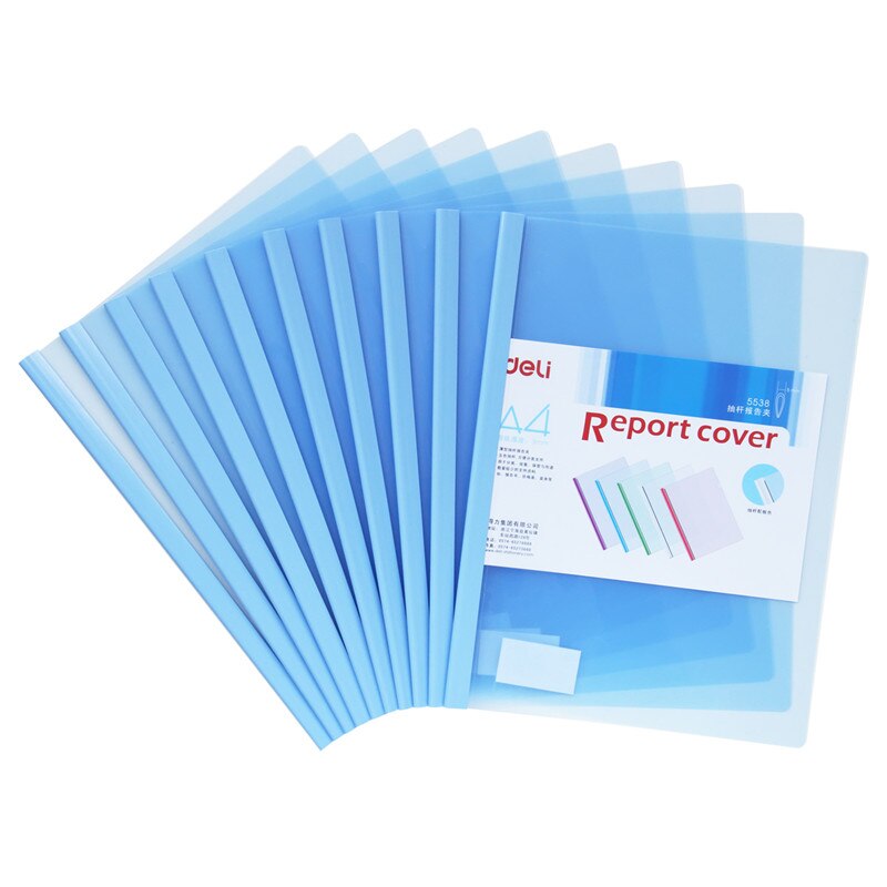 60pcs/set A4 Morandi Color Folder Test Paper and Document Rod Clamp File Folder Business Office Supplies