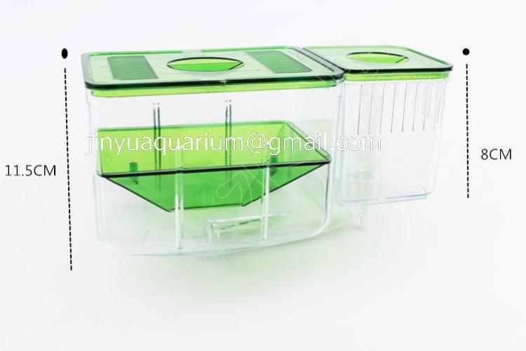 Hatch guppy baby vis aparte doos dubbele set Aquarium kleine vis scheiding box visteelt doos