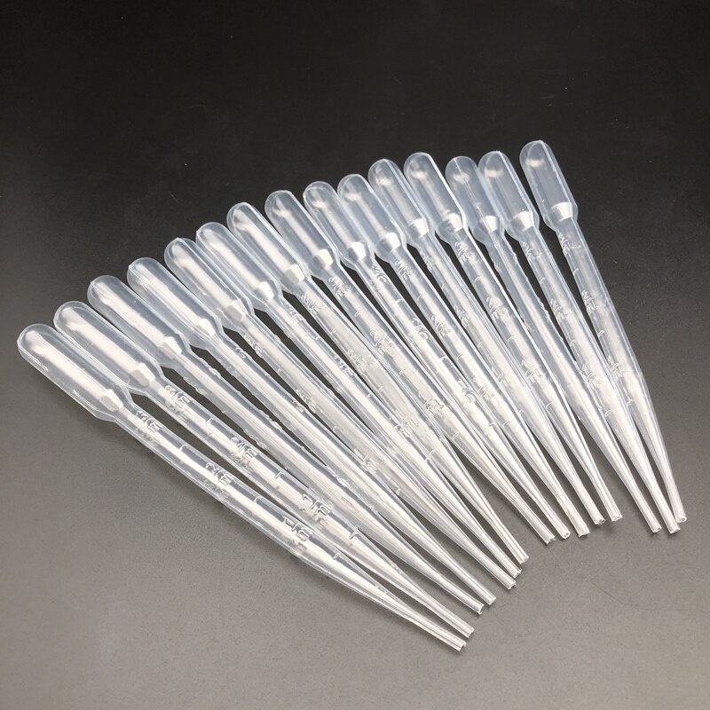 200 Pipettes Plastique 3 Ml Graduées – Pipettes Jetables Précises Pour Labo, Cuisine, Huiles Essentielles