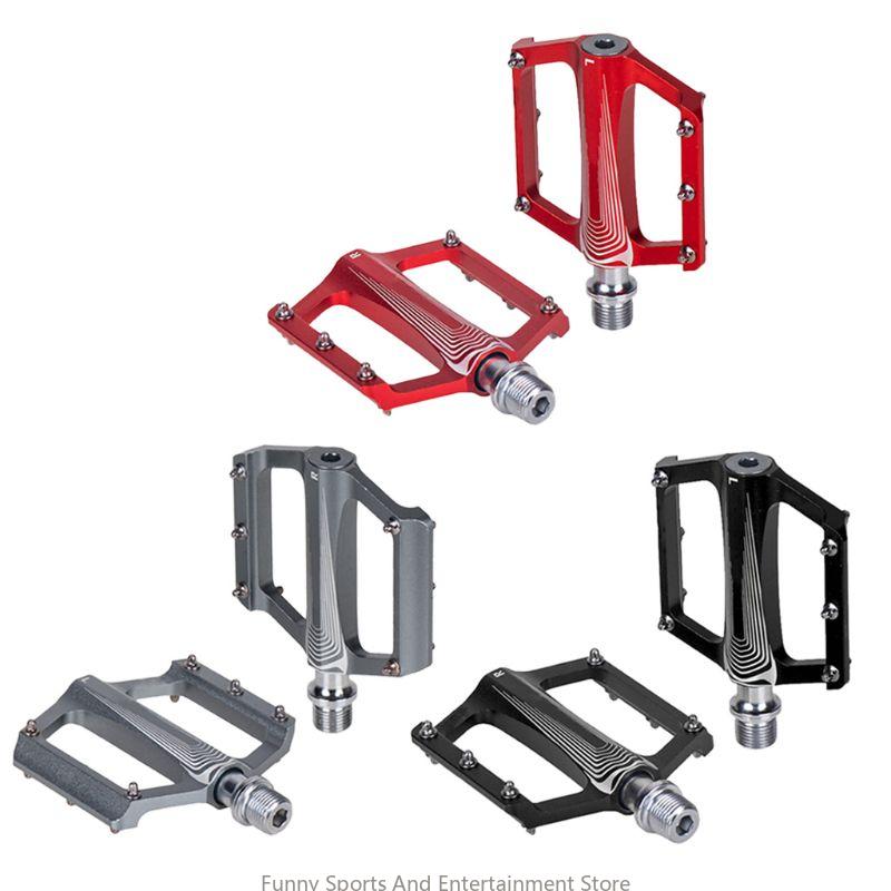 C4DE 1pair Ultra-light Pedals Aluminum Alloy Bearing Pedal for MTB Road Bike Folding Bike Cycling Accessories