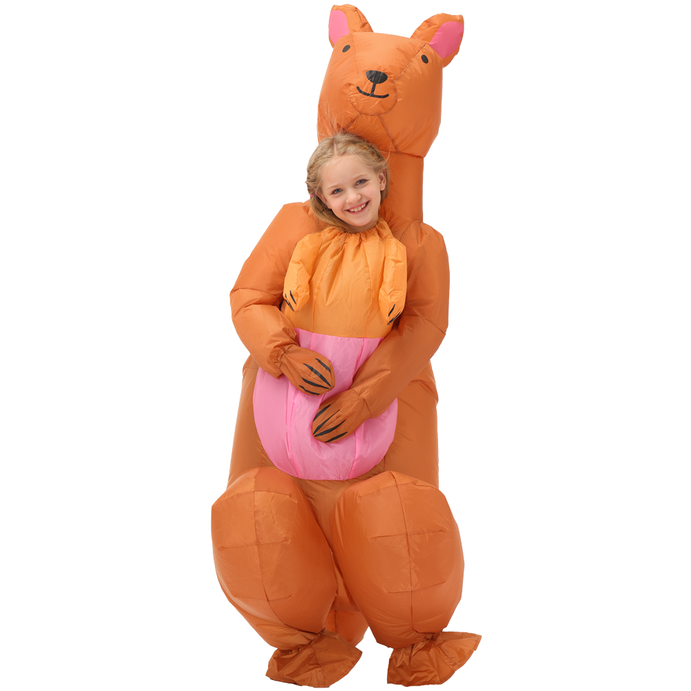 Cute Animal Shape Kangaroo Inflatable Costume Halloween Christmas Children's Day Birthday Party Funny Play Costume