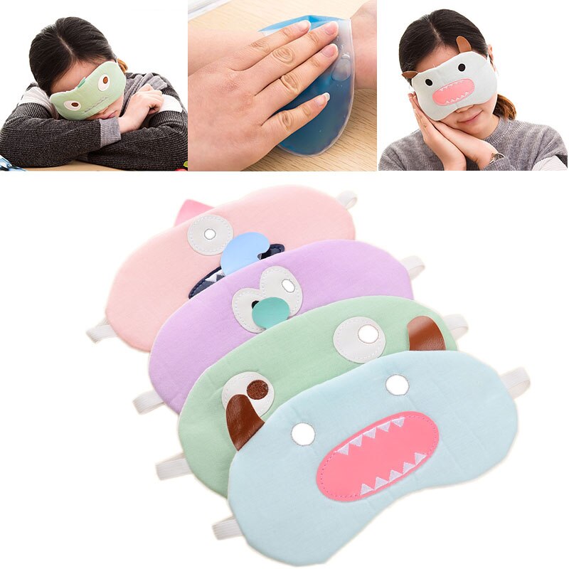 1Pcs 3D Sleep Mask Travel Eyepatch Natural Silk Sleeping Eye Mask Cover Shade Eye Patch Soft Portable Shield The Light