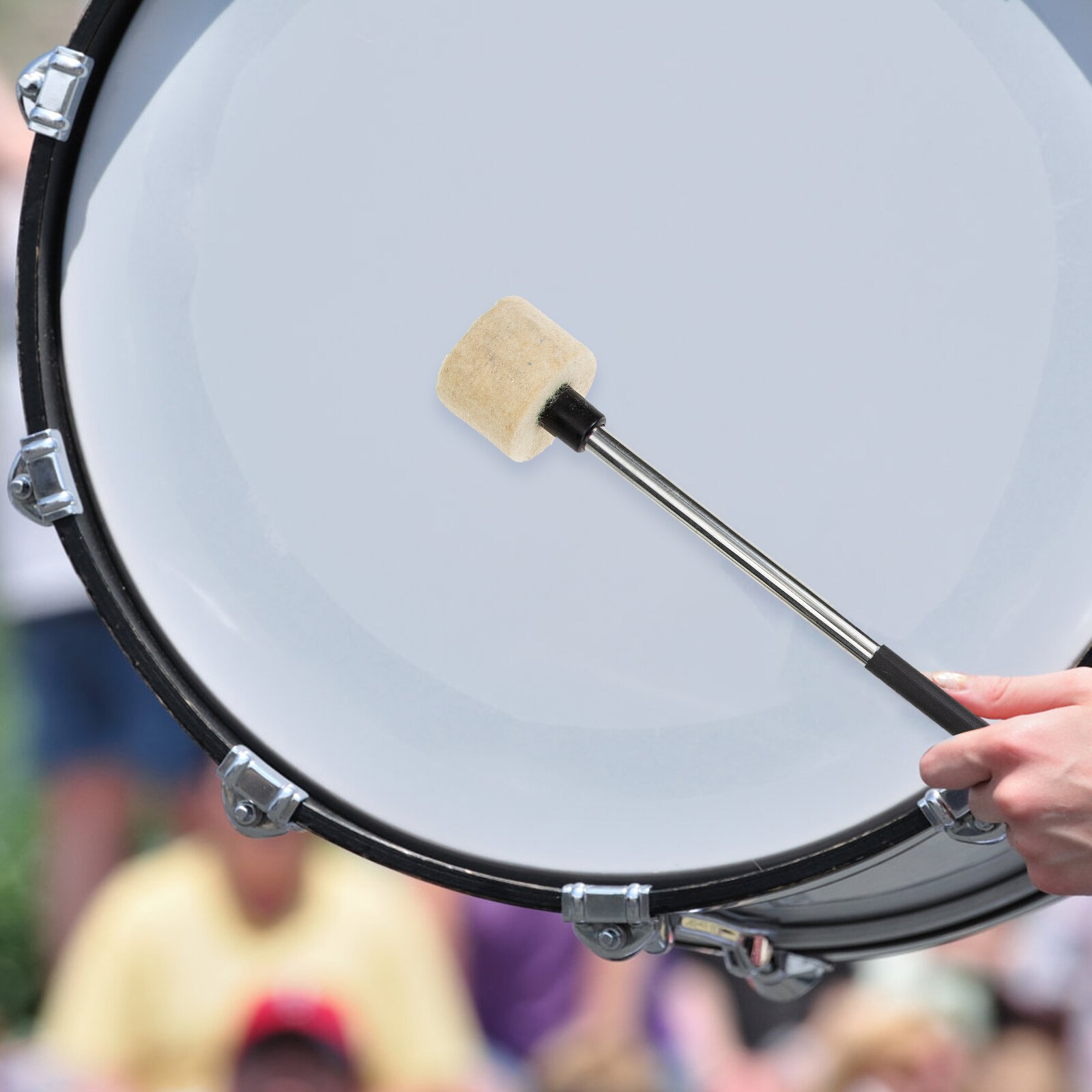 1 paar Schlagzeug Instrument Stock Filz Kopf Hammer Band Drumstick