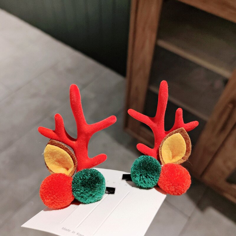 Coiffure mignonne en bois de cerceau de noël, décoration pour la maison, pendentif ornements pour enfants, pour filles,: Olive
