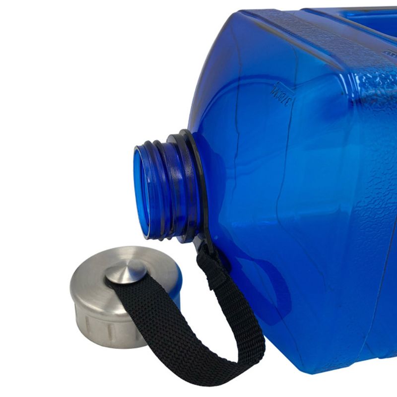 Garrafa de água dos esportes da grande capacidade 3.8l com punho e escala o copo bebendo reusável exterior da prova do escape para correr