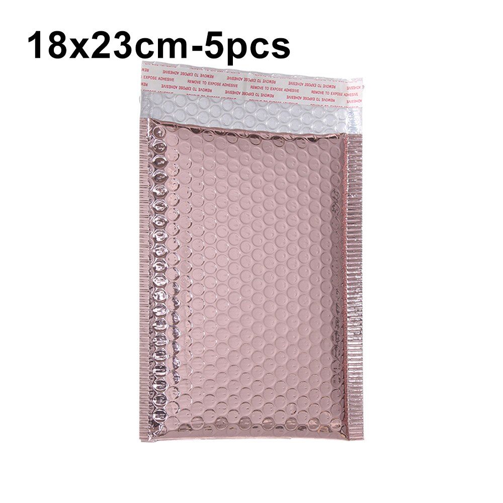 5 Pcs 4 Kleuren Bubble Envelop Foam Folie Mailing Tas Waterdicht Schokbestendig Bubble Mailer Enveloppen Voor Verpakking: 18x23cm