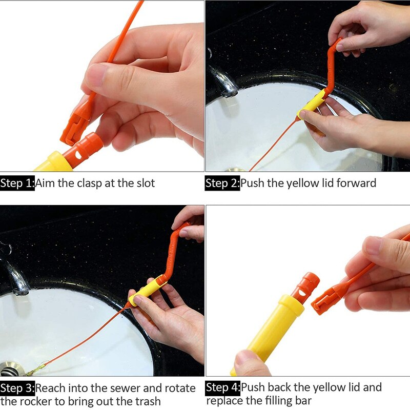 1pc Drain Clog Remover Tool Drain Cleaner Hair Clog Remover